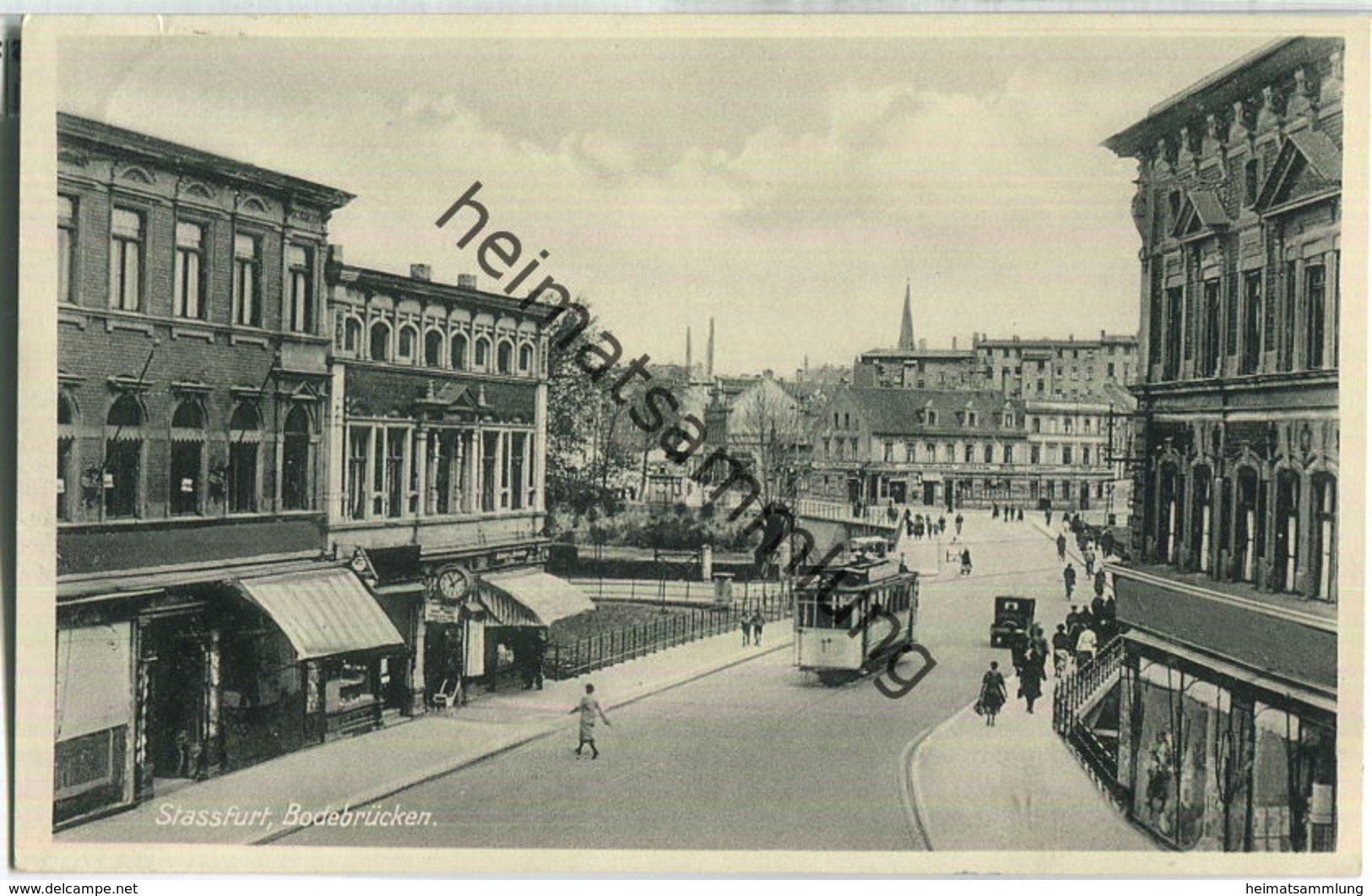 Stassfurt - Bodebrücken Und Prinzenstrasse - Straßenbahn - Verlag Fritz Kuhn Stassfurt - Stassfurt