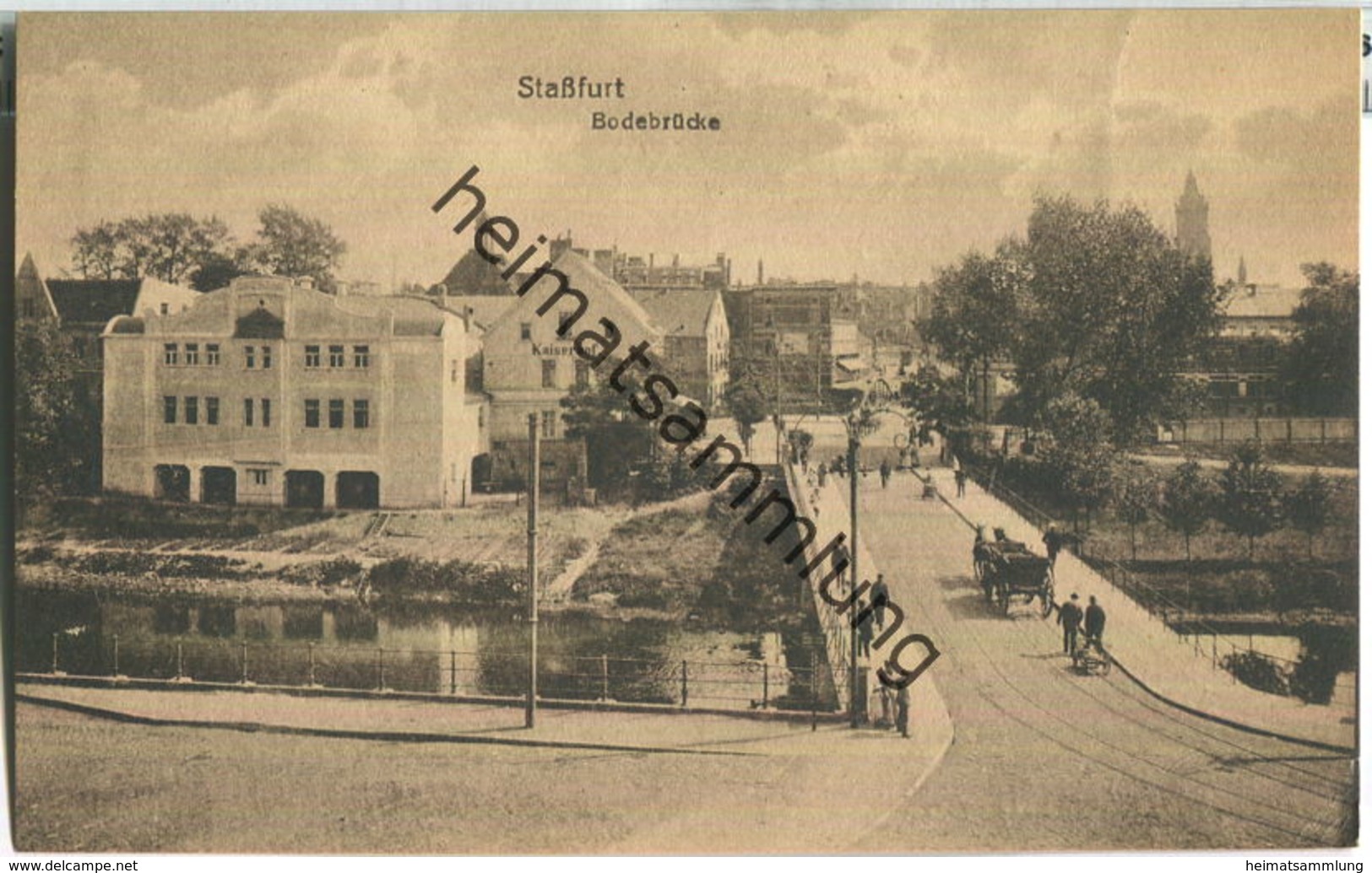 Stassfurt - Bodebrücke - Verlag Carl H. Odemar Magdeburg 20er Jahre - Stassfurt