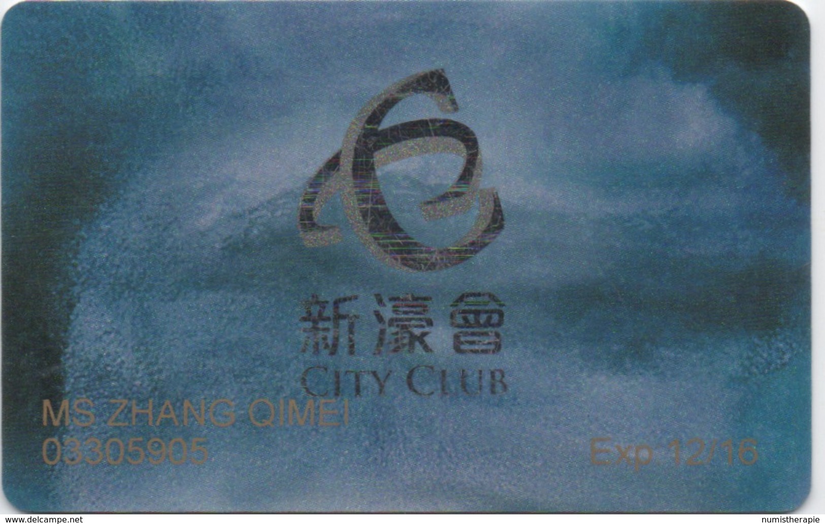 Carte De Membre Casino : City Club @ City Of Dreams (Studio City & Altira) : Macau Macao - Cartes De Casino