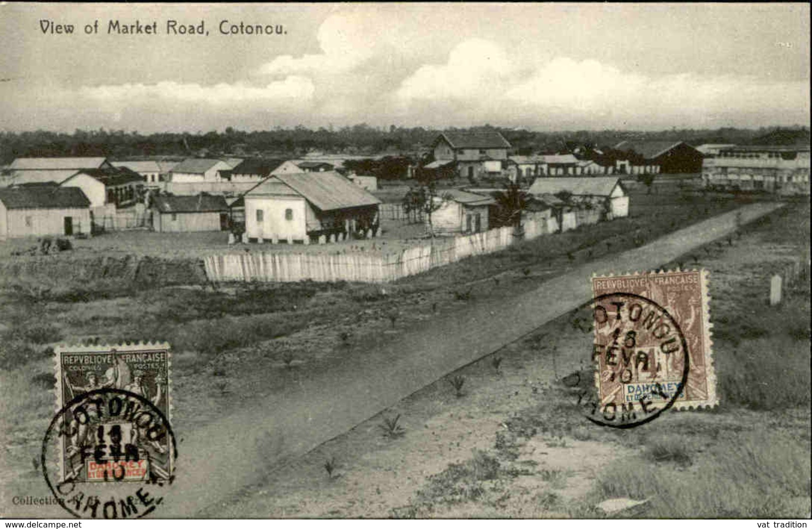 DAHOMEY - Carte Postale - Cotonou - View Of Market Road - L 53225 - Dahomey