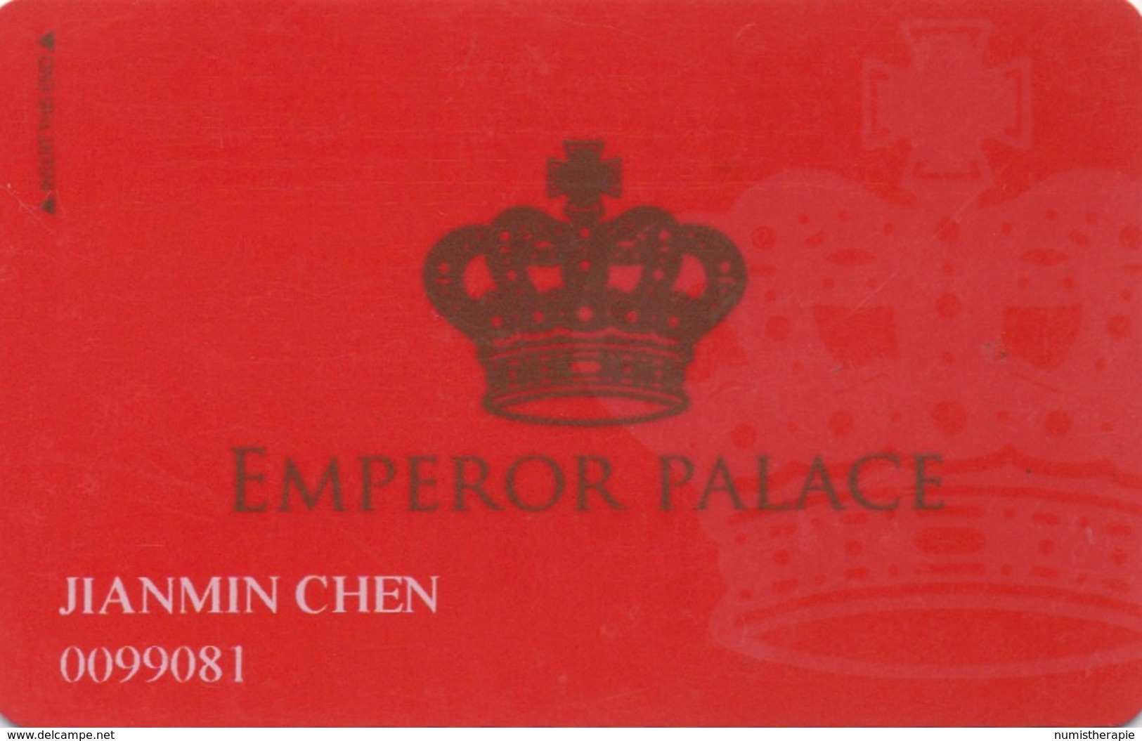 Carte De Membre Casino : Emperor Palace : Macau Macao - Cartes De Casino
