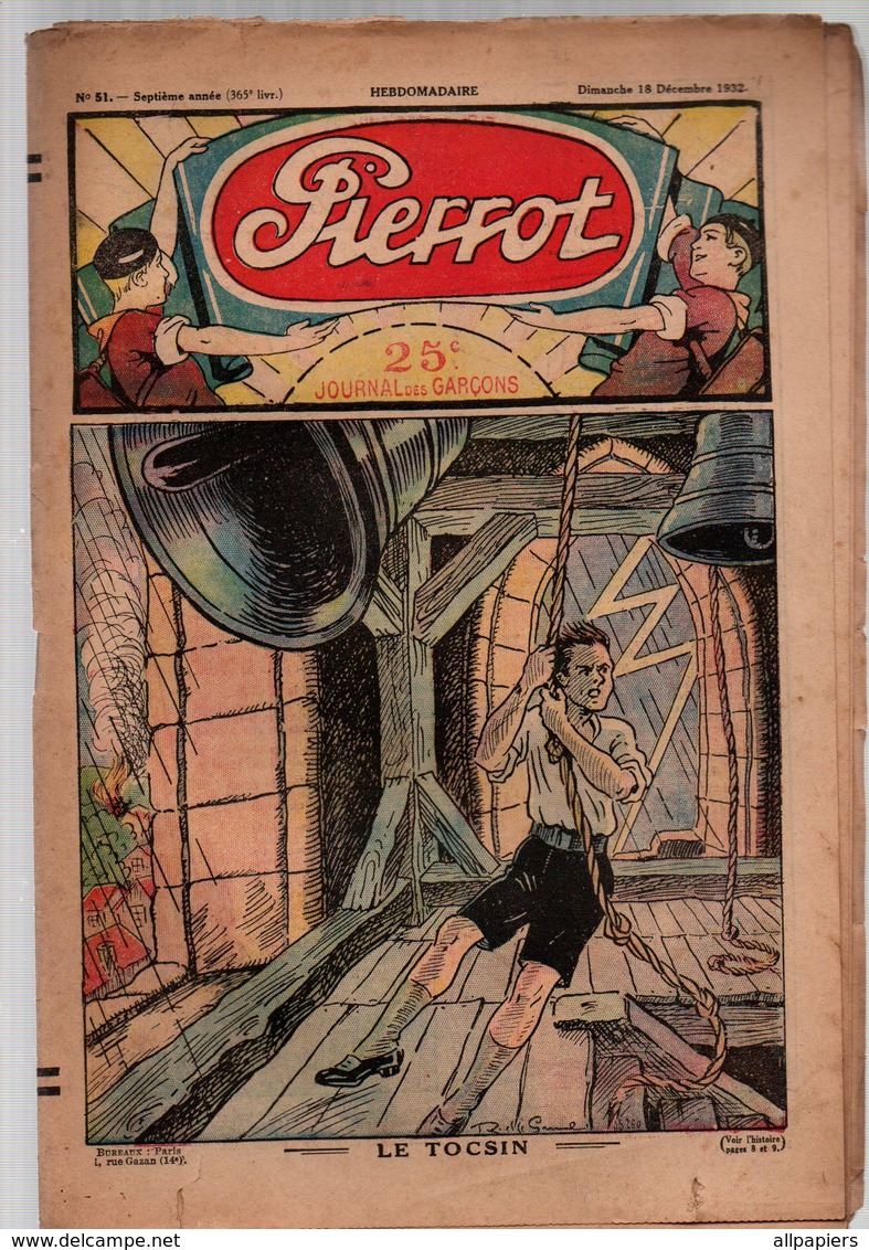 Pierrot N°51 Le Toscin - Parlons D'aviation - La Victoire D'une équipe Tour De France 1930 - Pierrot