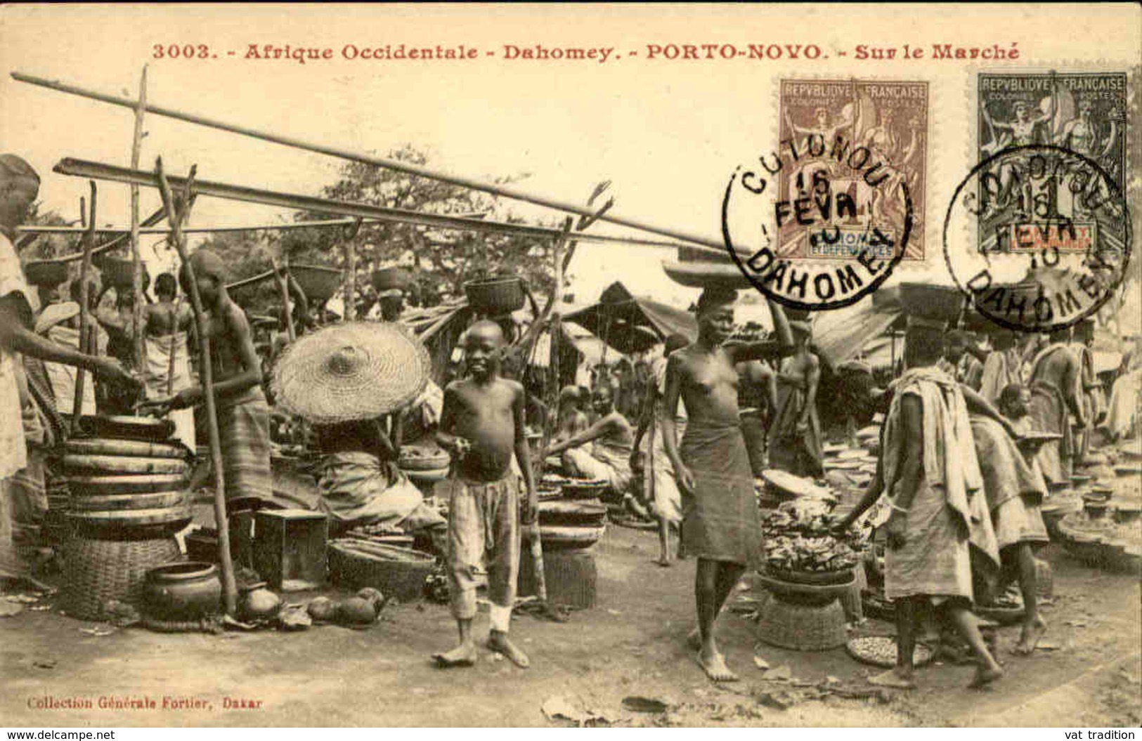 DAHOMEY - Carte Postale - Porto Novo , Vue Sur Le Marché - L 53232 - Dahomey