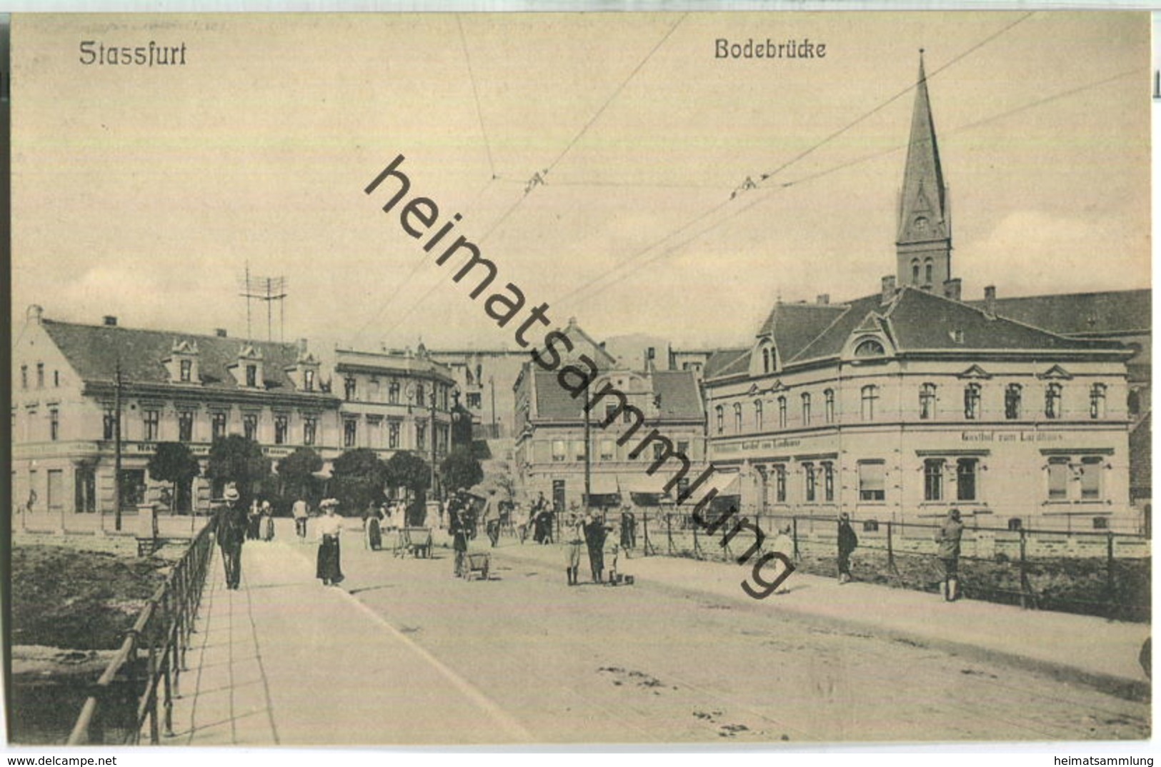 Stassfurt - Bodebrücke - Verlag Carl H. Odemar Magdeburg 20er Jahre - Stassfurt