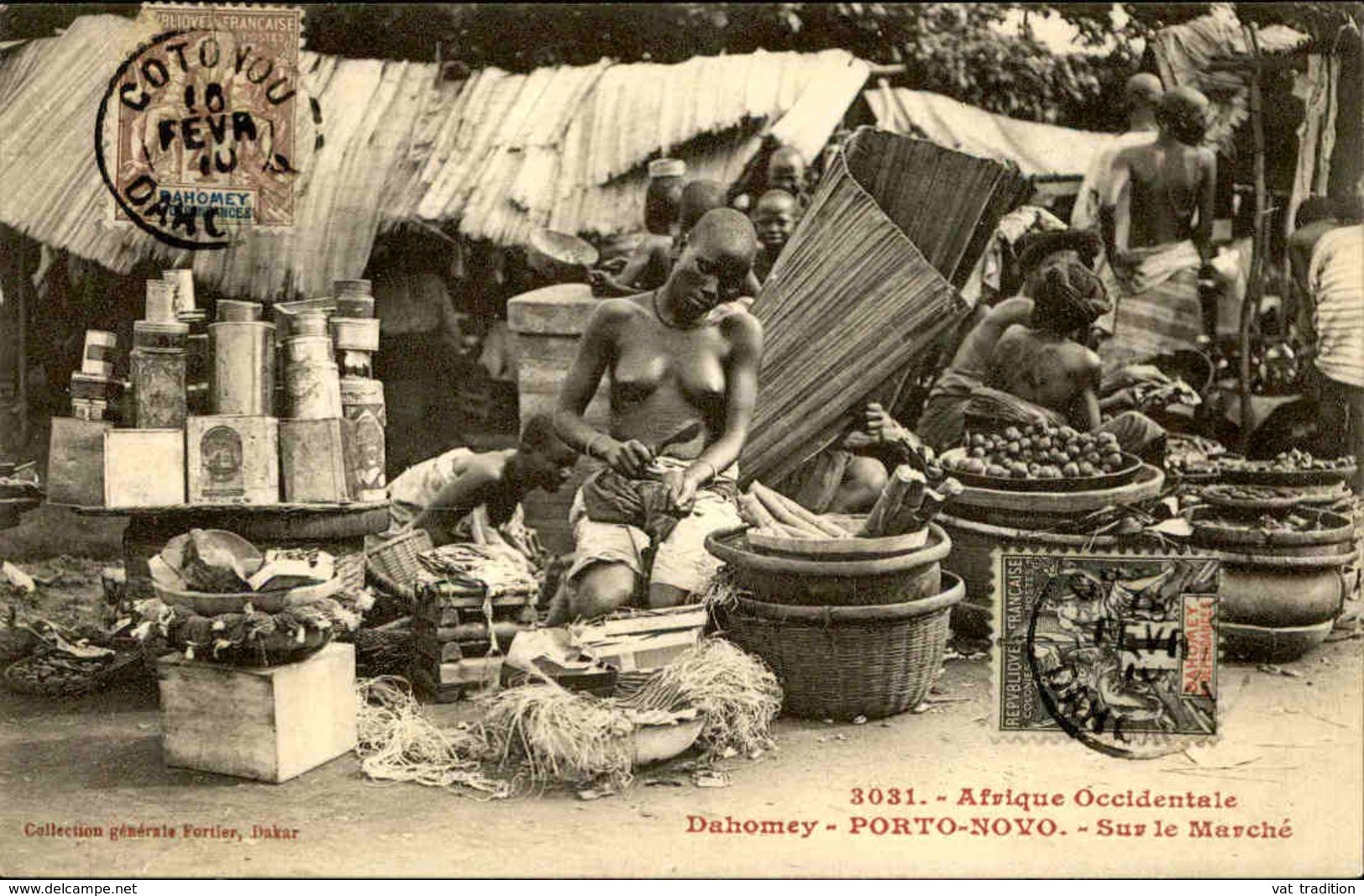 DAHOMEY - Carte Postale - Porto Novo - Sur Le Marché - L 53243 - Dahomey