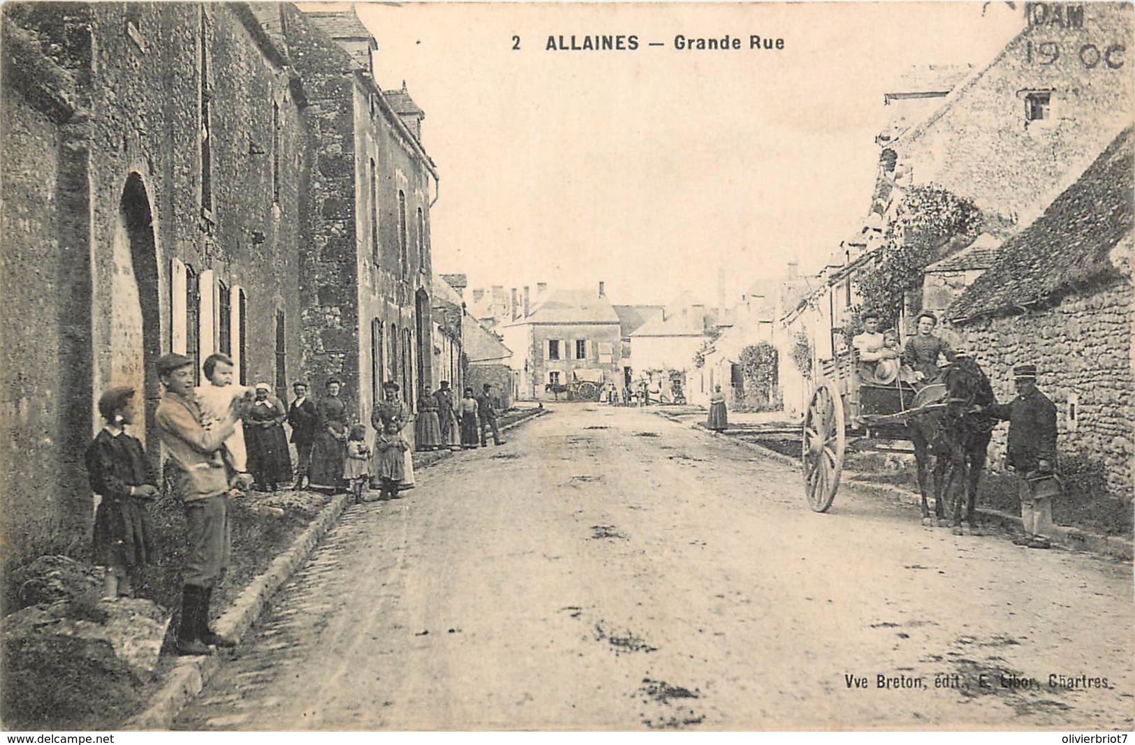 France - 28 - Allaines-Mervilliers - Grande Rue - Près De Guilleville , Le Puiset , Janville, Tillay-le-Péneux, Bazoches - Andere & Zonder Classificatie