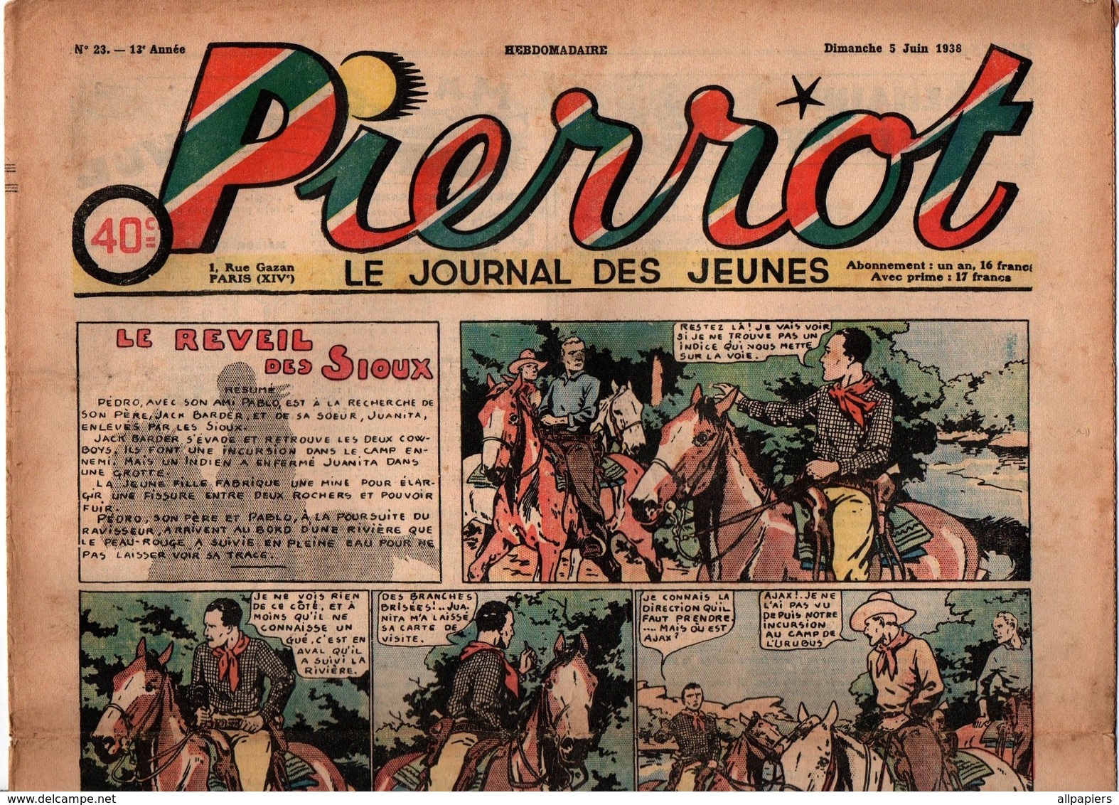 Pierrot N°23 Les Crinières Grises -l'aviation Japonaise - Pourquoi Les Araignées Nous Font Peur ? - Pierrot