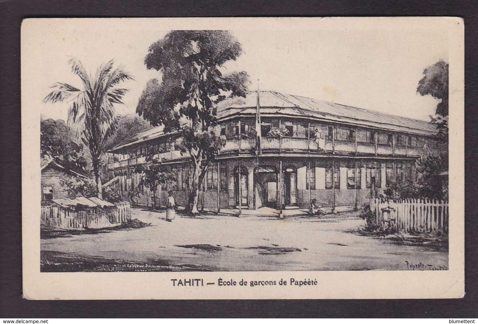 CPA Tahiti Océanie Océania Polynésie école Non Circulé - Tahiti