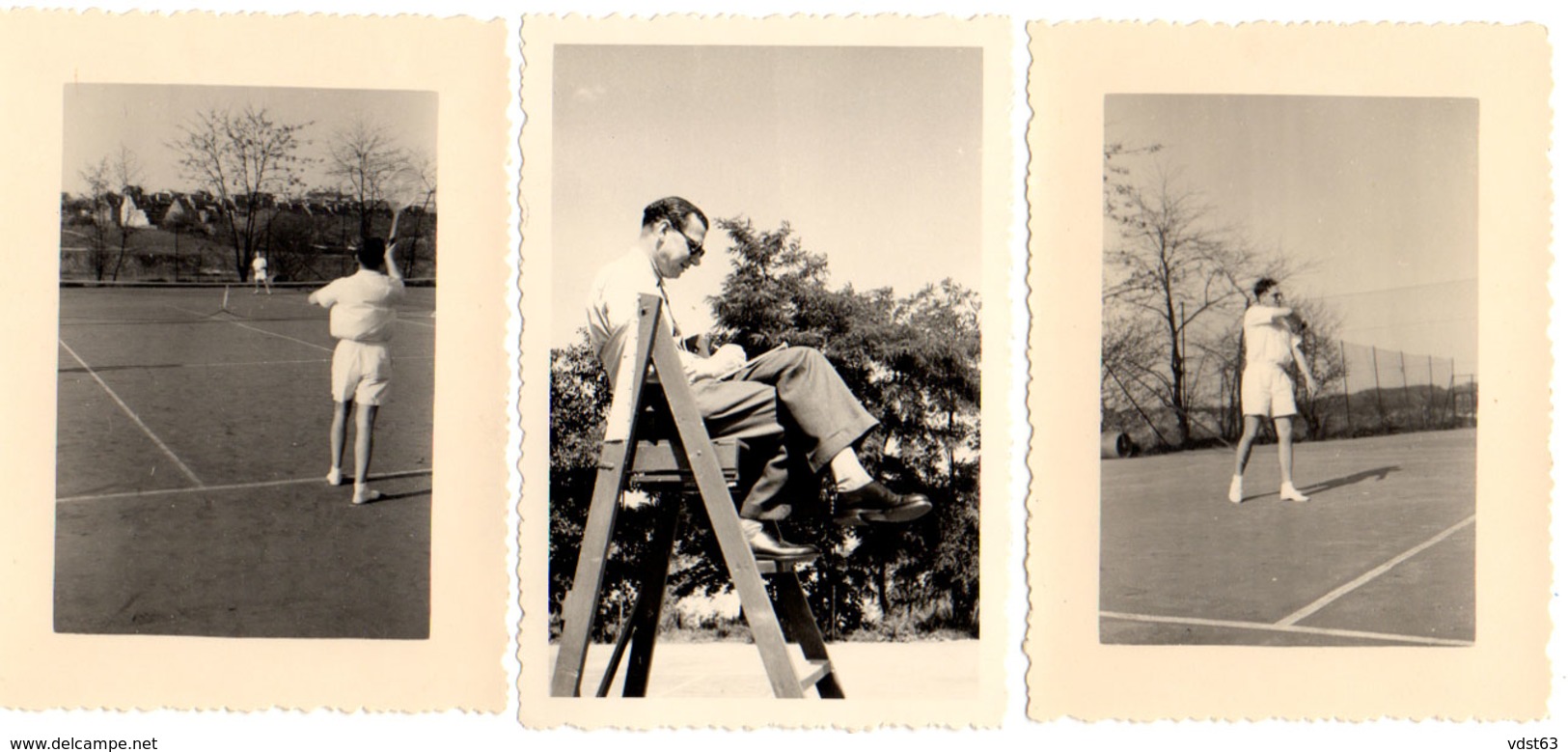 9 X Photo Watermael Boitsfort 1952 TOURNOI DE TENNIS DE FLOREAL TOERNOOI  - Foto Watermaal Bosvoorde - Watermael-Boitsfort - Watermaal-Bosvoorde