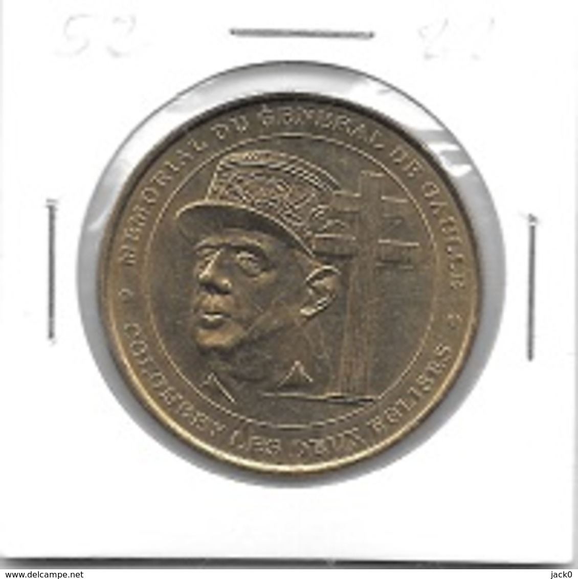 Médaille Touristique  Ville, MÉMORIAL  GÉNÉRAL  DE  GAULLE, COLOMBEY  LES  DEUX  EGLISES  ( 52 ) - 2000