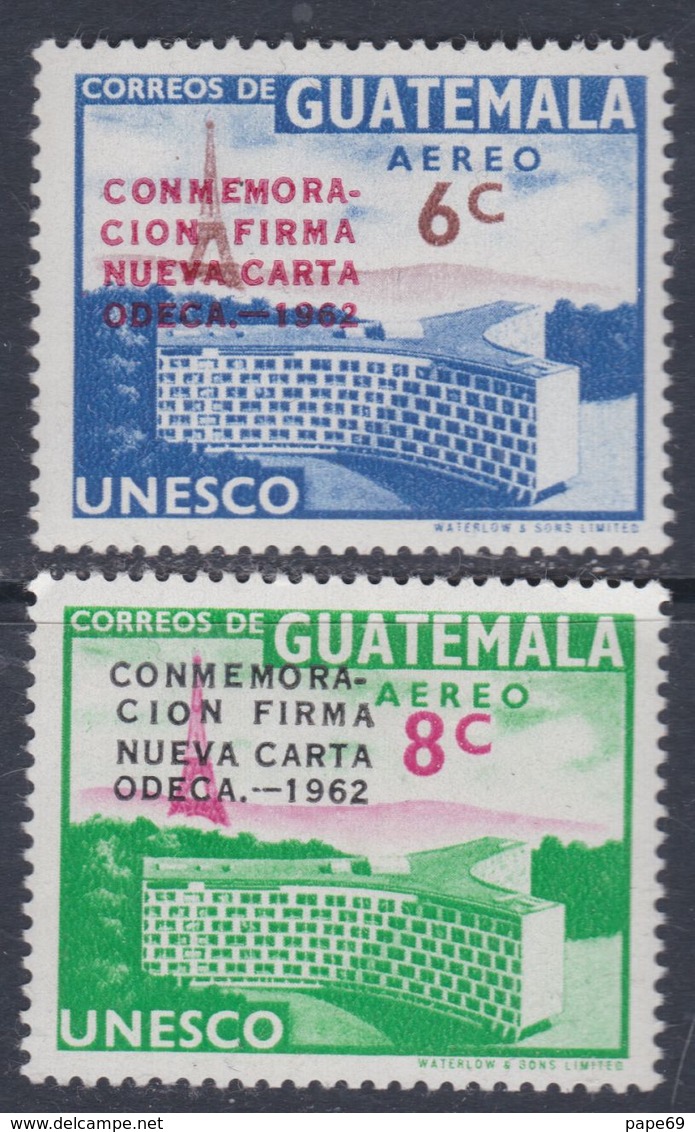 Guatemala PA N° 284 / 85 XX : Nouvelle Charte Des états D' Amérique Centrale, Les 2 Valeurs Sans Charnière, TB - Guatemala