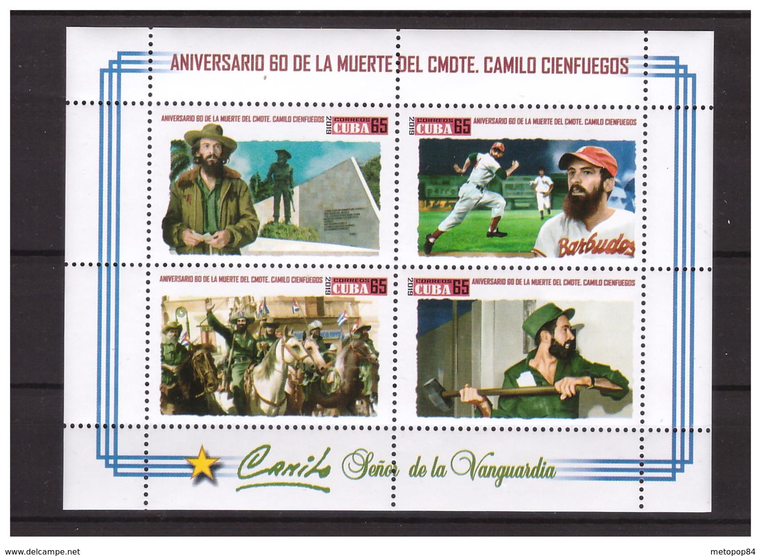 2019 60th Anniversary Of Death Of Camilo Cienfuegos Minisheet   MNH - Gebraucht