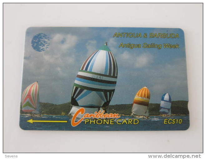 Antigua & Barbuda GPT Magnetic Phonecard,13CATA Sailing Week,used - Antigua E Barbuda