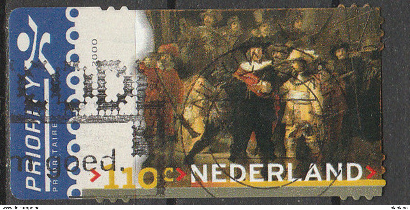 PIA - OLANDA - 2000 : Bicentenario Del Museo Reale - Particolare Della "Ronda Di Notte" Di Rembrandt  - (Yv 1787) - Rembrandt