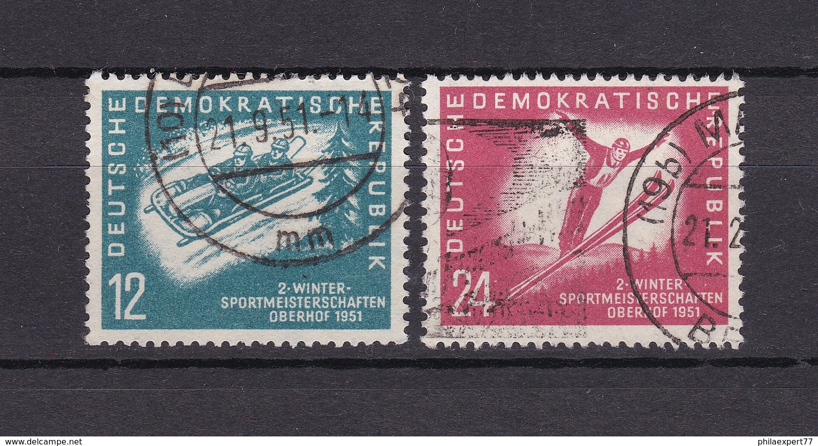 DDR - 1951 - Michel Nr. 280/81 - Gest. - 32 Euro - Gebraucht