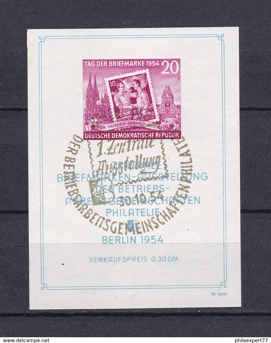 DDR - 1954 - Michel Nr. Block 10 - Gest. - 60 Euro - Gebraucht