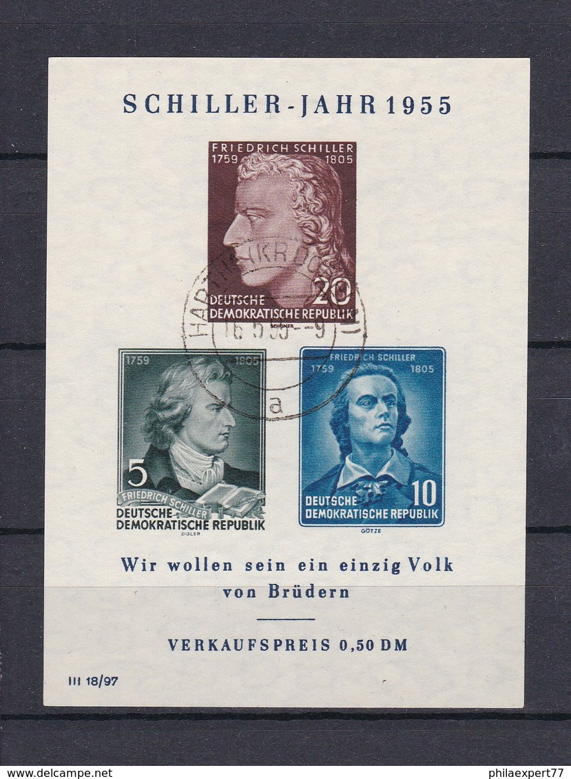 DDR - 1955 - Michel Nr. Block 12 - Gest. - 30 Euro - Gebraucht