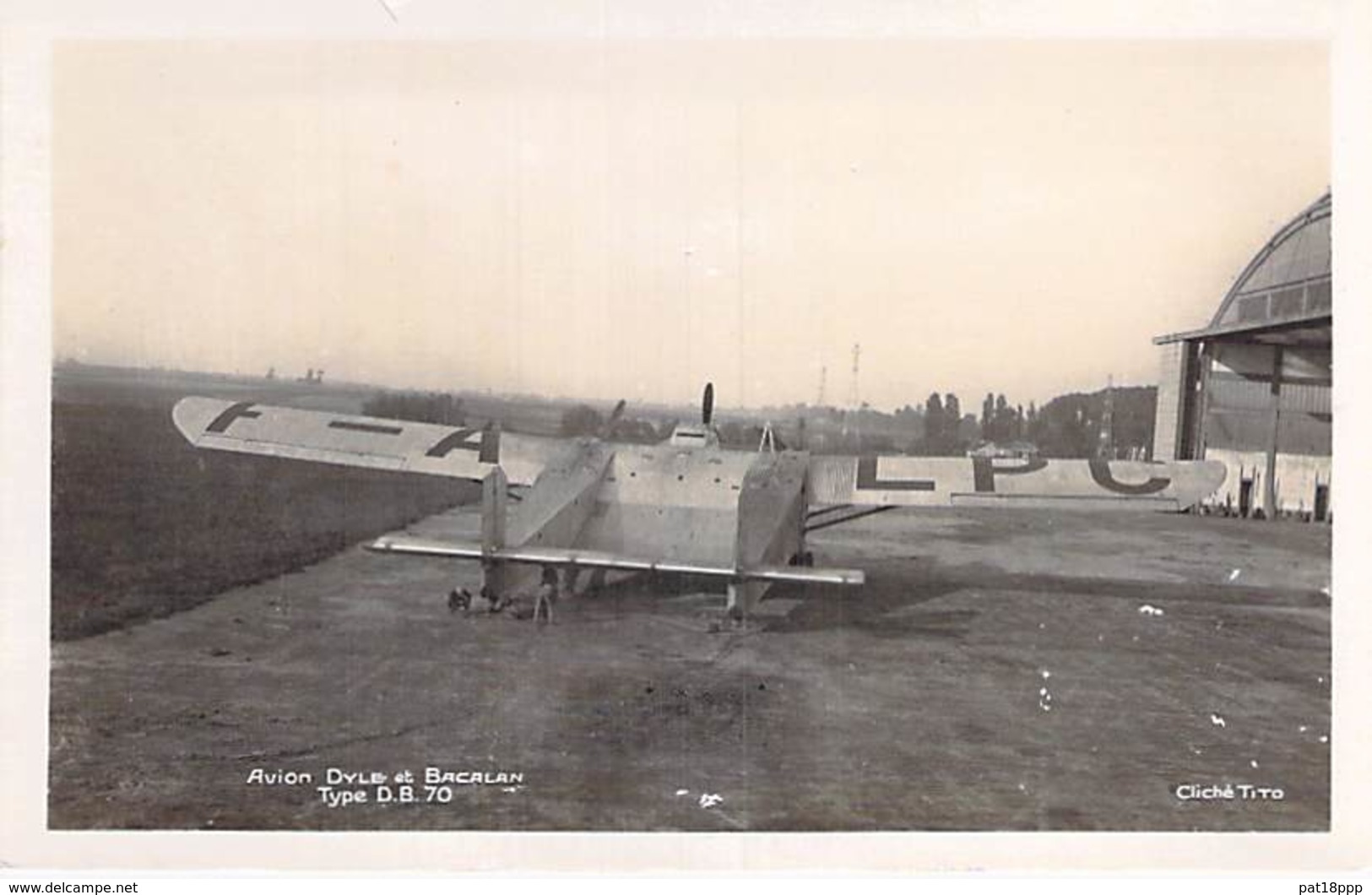 AVIATION Avion MILITARIA (entre 2 Guerres 1919-38)  DYLE & BACALAN D.B. 79 Moteurs Hispano Suiza 600 CV - CPSM Sépia PF - 1919-1938: Entre Guerres