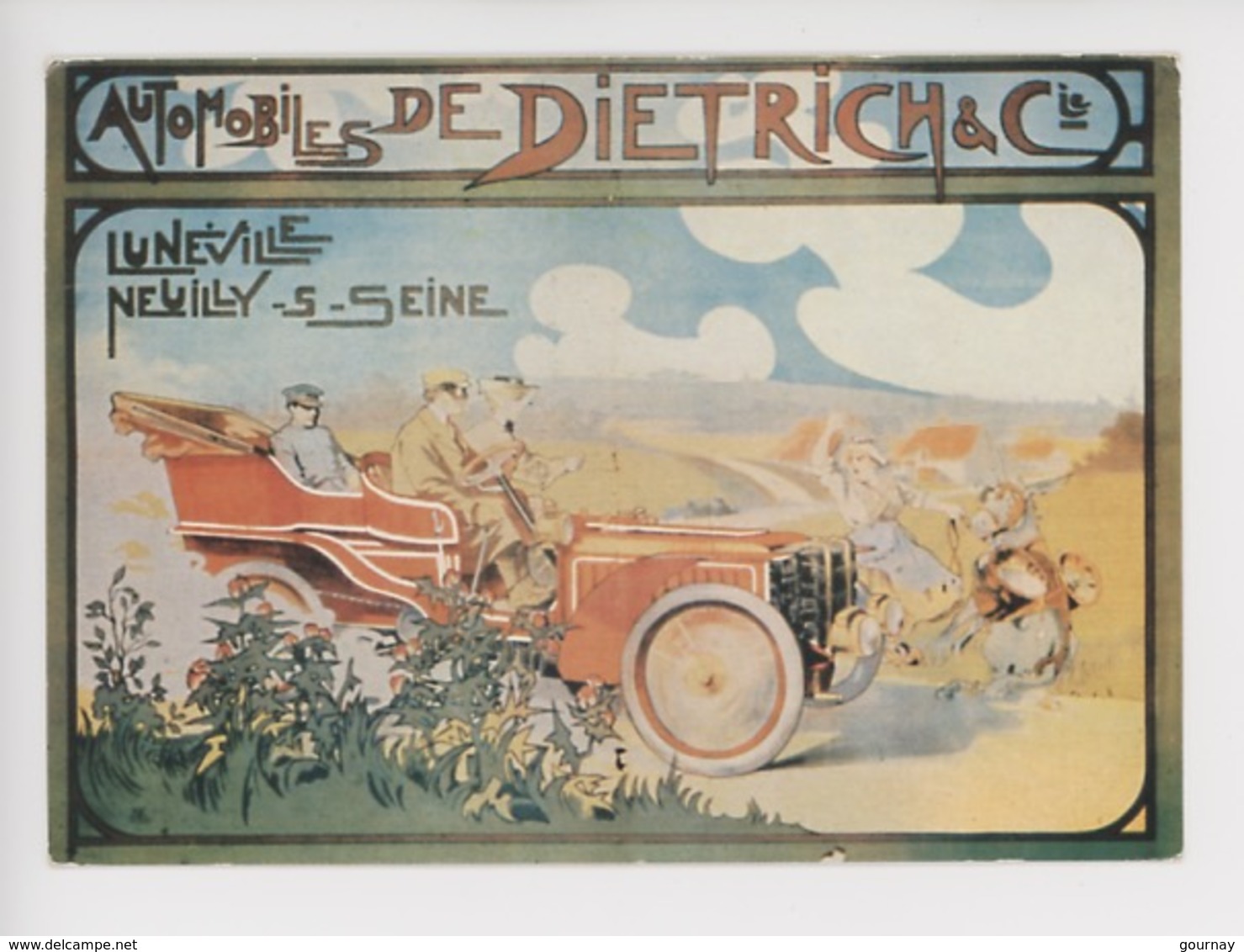 Automobiles De Dietrich - Lunéville - Neuilly Sur Seine - Publicité