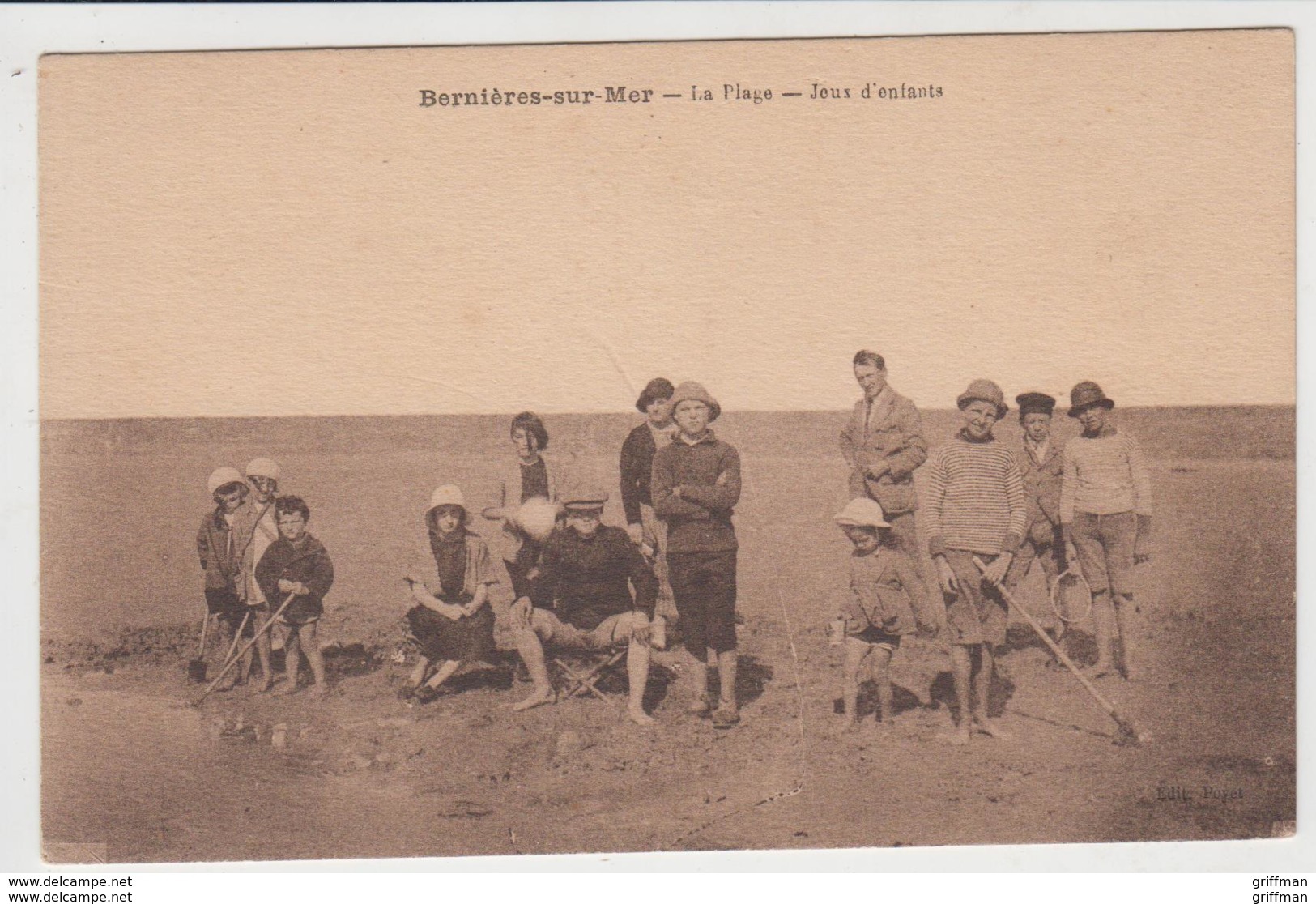 BERNIERES SUR MER LA PLAGE JEUX D'ENFANTS TBE - Andere & Zonder Classificatie