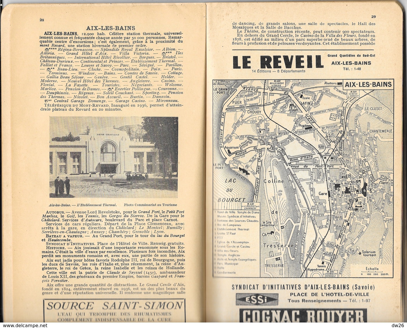 Les Guides Rouges Touristiques - Lyonnais Savoie Dauphiné - Edition Baneton Thiolier - 1956 - Toerisme