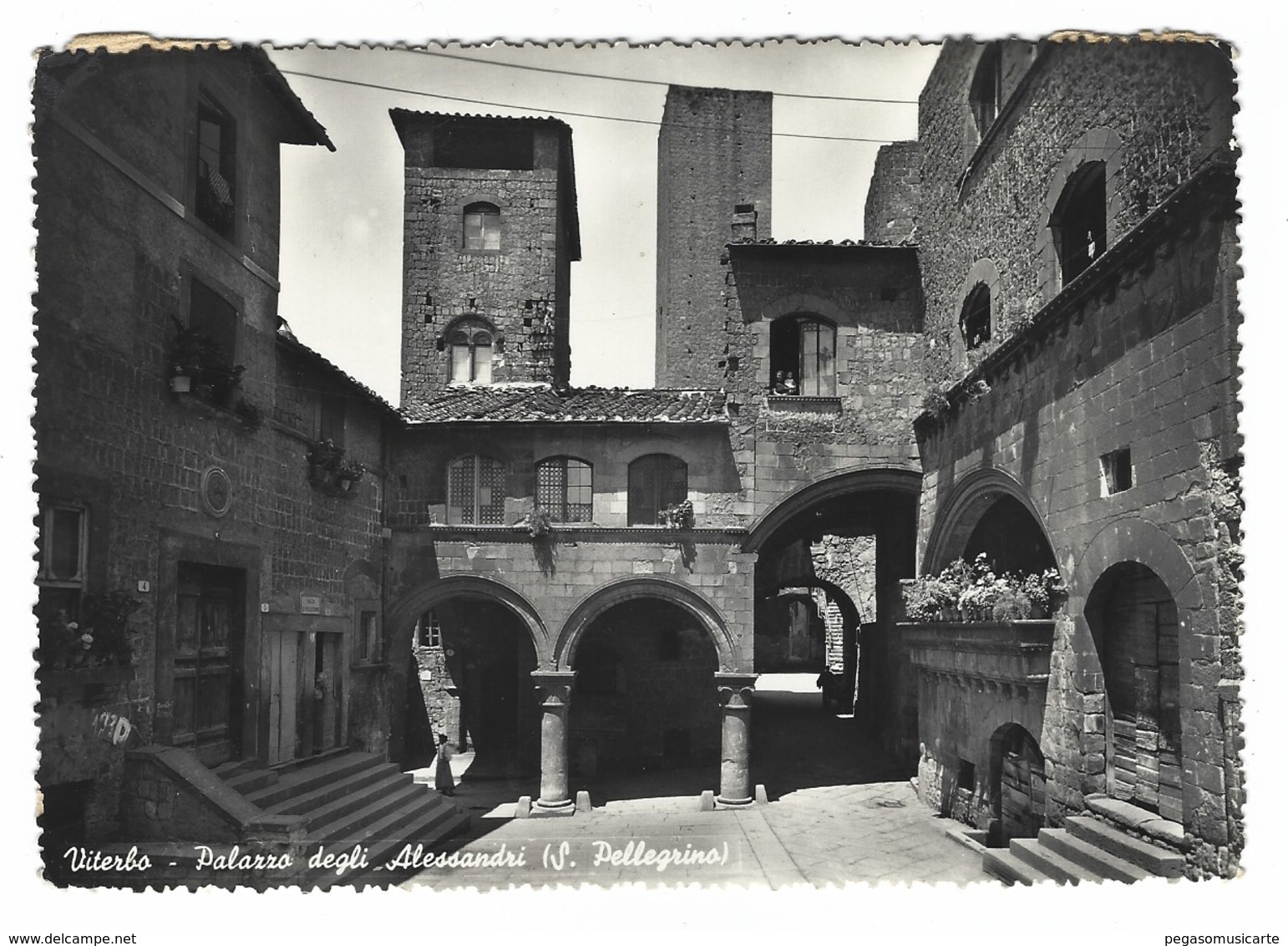 3415 - VITERBO PALAZZO DEGLI ALESSANDRI S PELLEGRINO 1951 - Viterbo