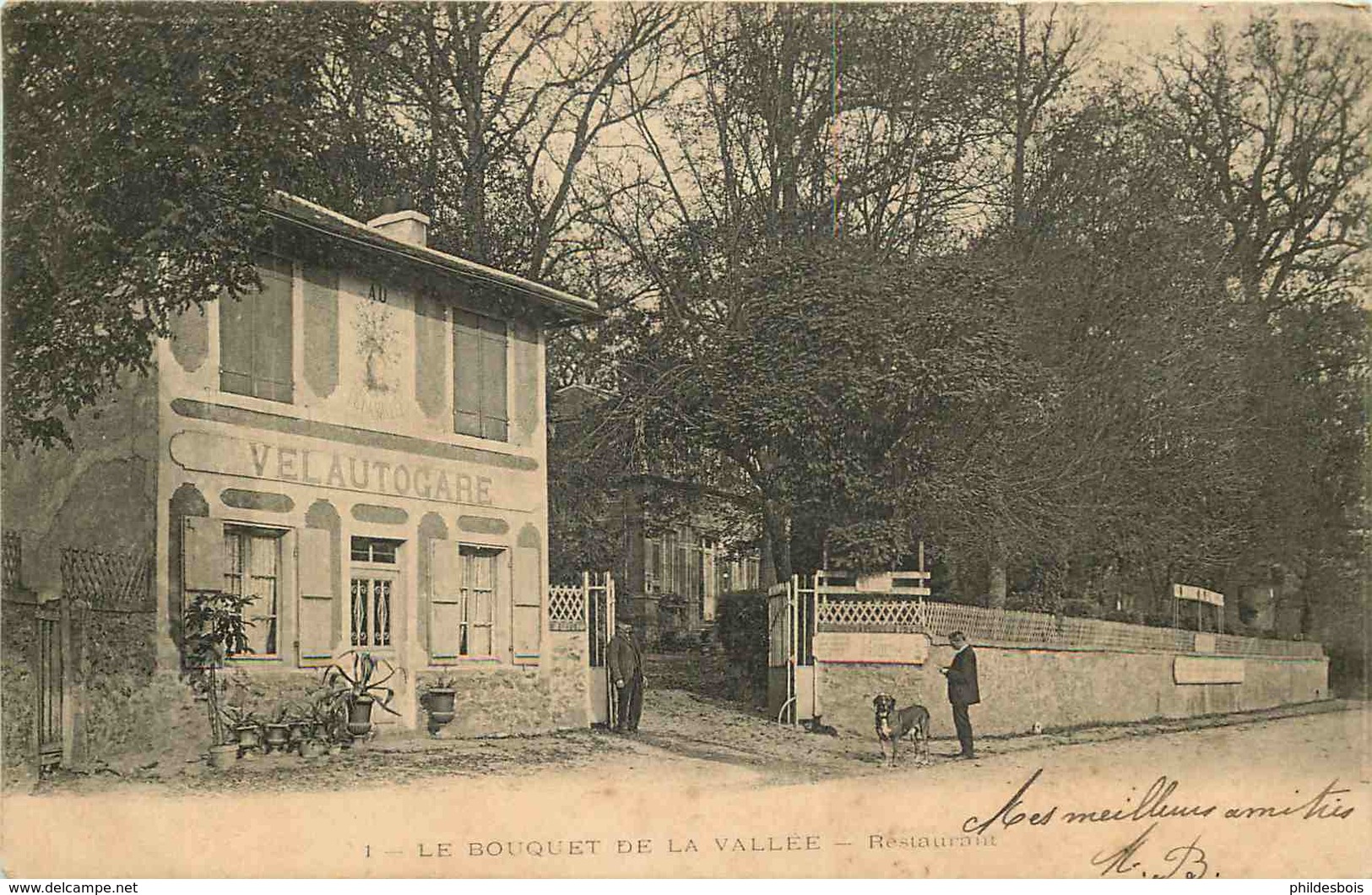VAL D'OISE  MONTLIGNON  LE BOUQUET De La VALLEE  Restaurant - Montlignon