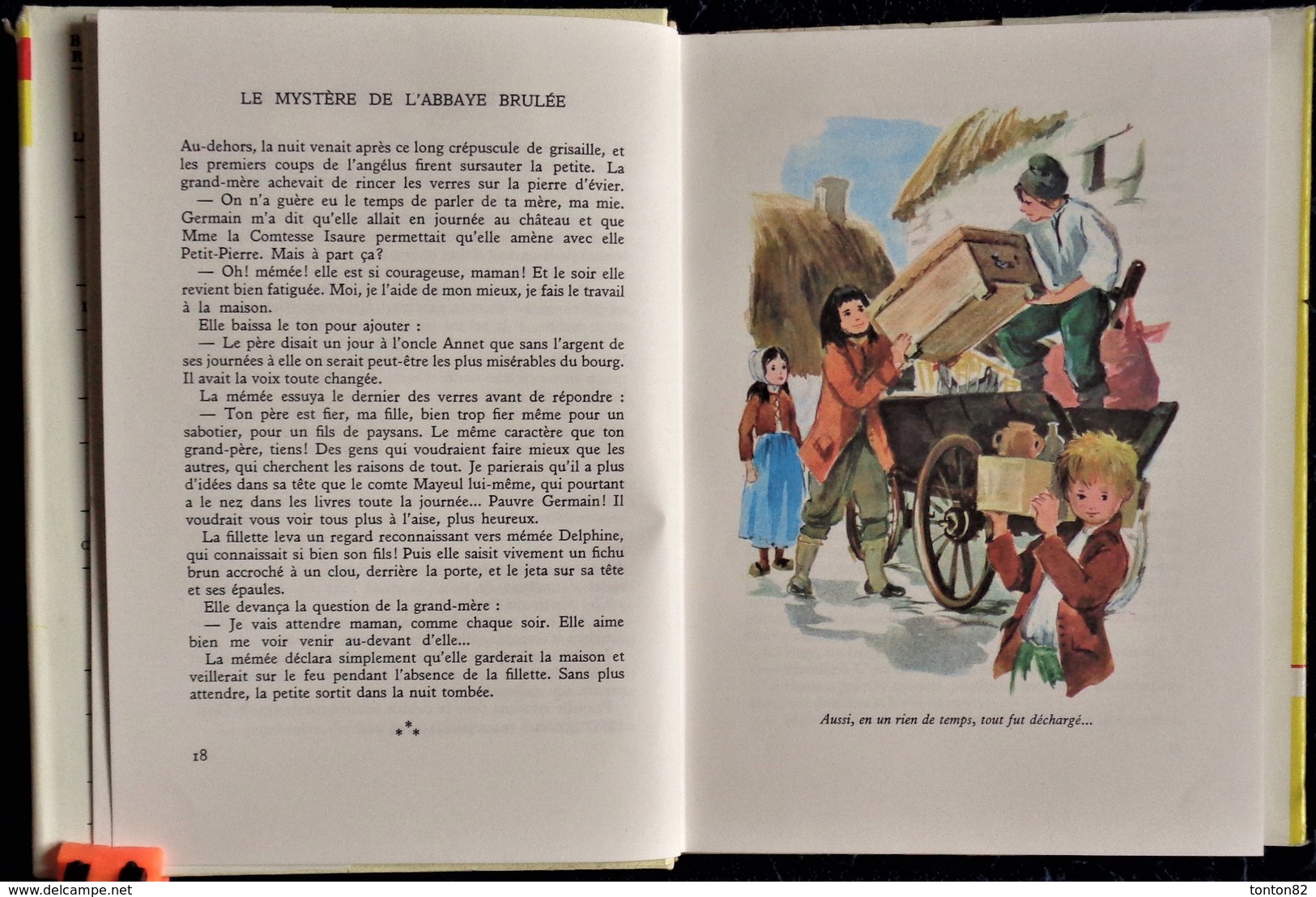 Renée Aurembou - Le Mystère De L' L'Abbaye Brûlée - Bibliothèque Rouge Et Or Souveraine N° 6.80 - (1968) - Bibliotheque Rouge Et Or