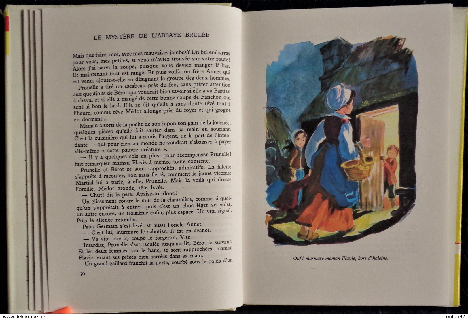 Renée Aurembou - Le Mystère De L' L'Abbaye Brûlée - Bibliothèque Rouge Et Or Souveraine N° 6.80 - (1968) - Bibliothèque Rouge Et Or