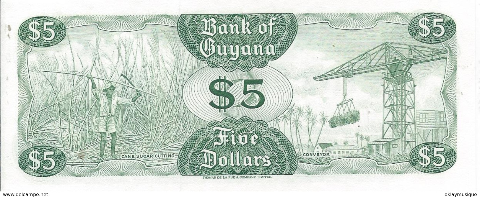 5 Dollars 1966 - Guyana