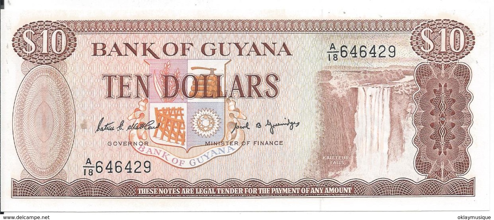 10 Dollars 1966 - Guyana