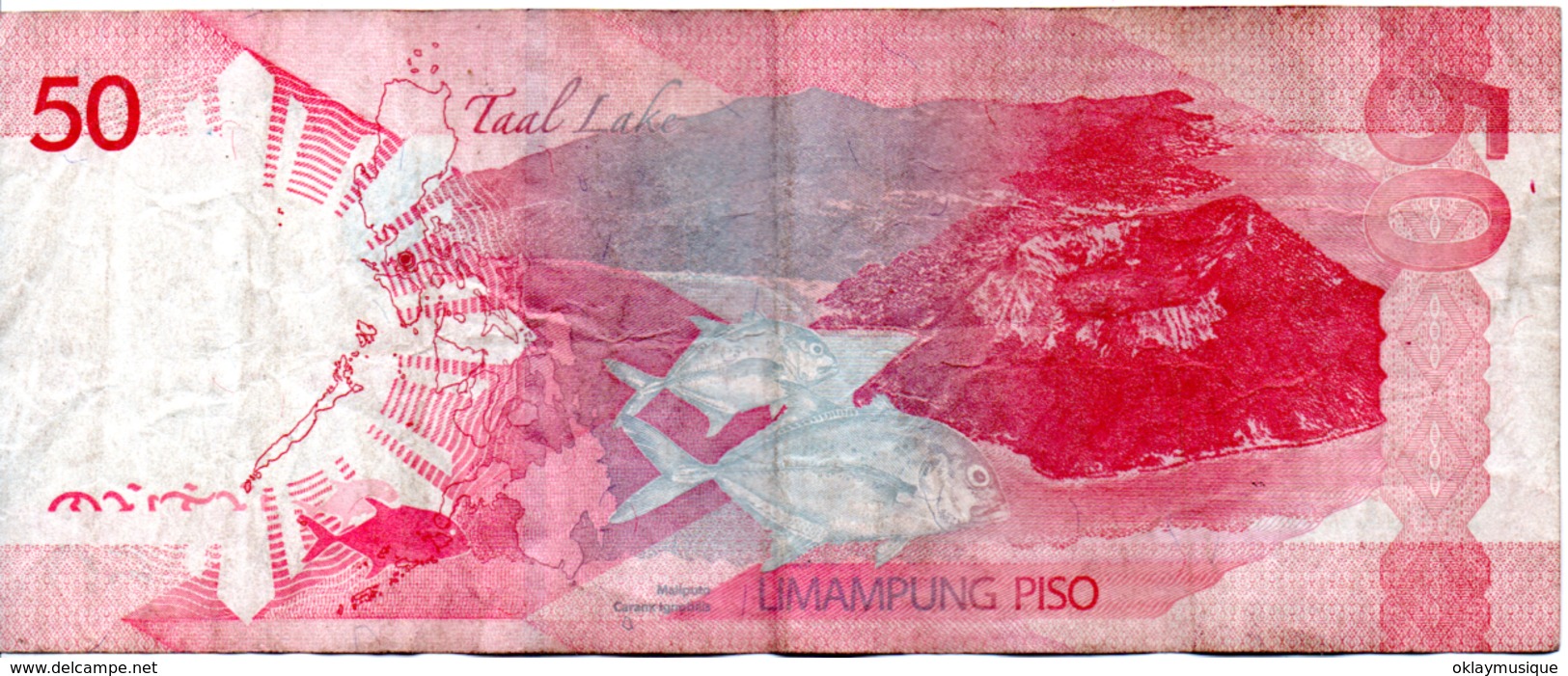 50 Dollars 2016 (lettre F) - Philippines