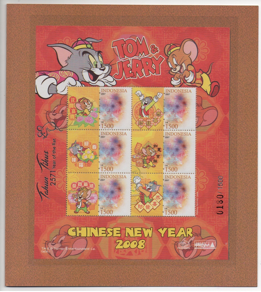 INDONESIA 2020 CHINA NEW YEAR RAT STAMPS PACK MNH - Indonesia