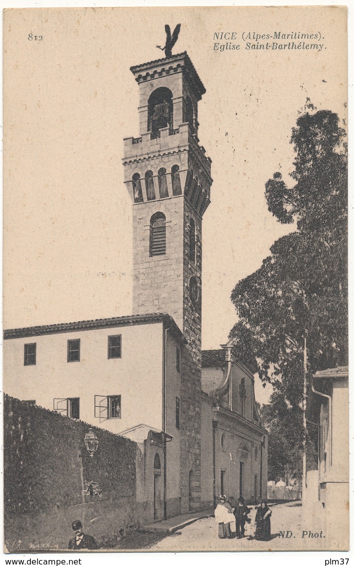 NICE - Cachet Militaire, Hôpital Complémentaire N° 20 - Eglise Saint Barthélémy - Santé, Hôpitaux