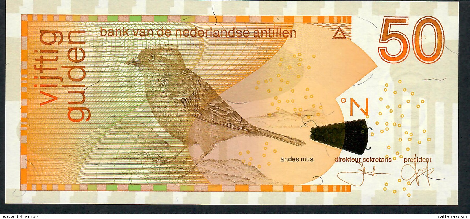 ANTILLES NEERLANDAISES P30d 50 GULDEN 2006 UNC. - Otros & Sin Clasificación