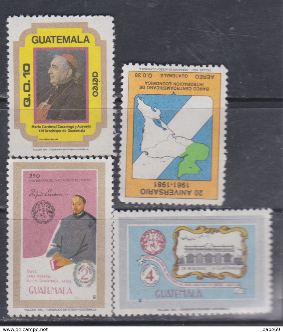 Guatemala PA N° 781 / 84 XX : Les 4 Valeurs Sans Charnière, TB - Guatemala