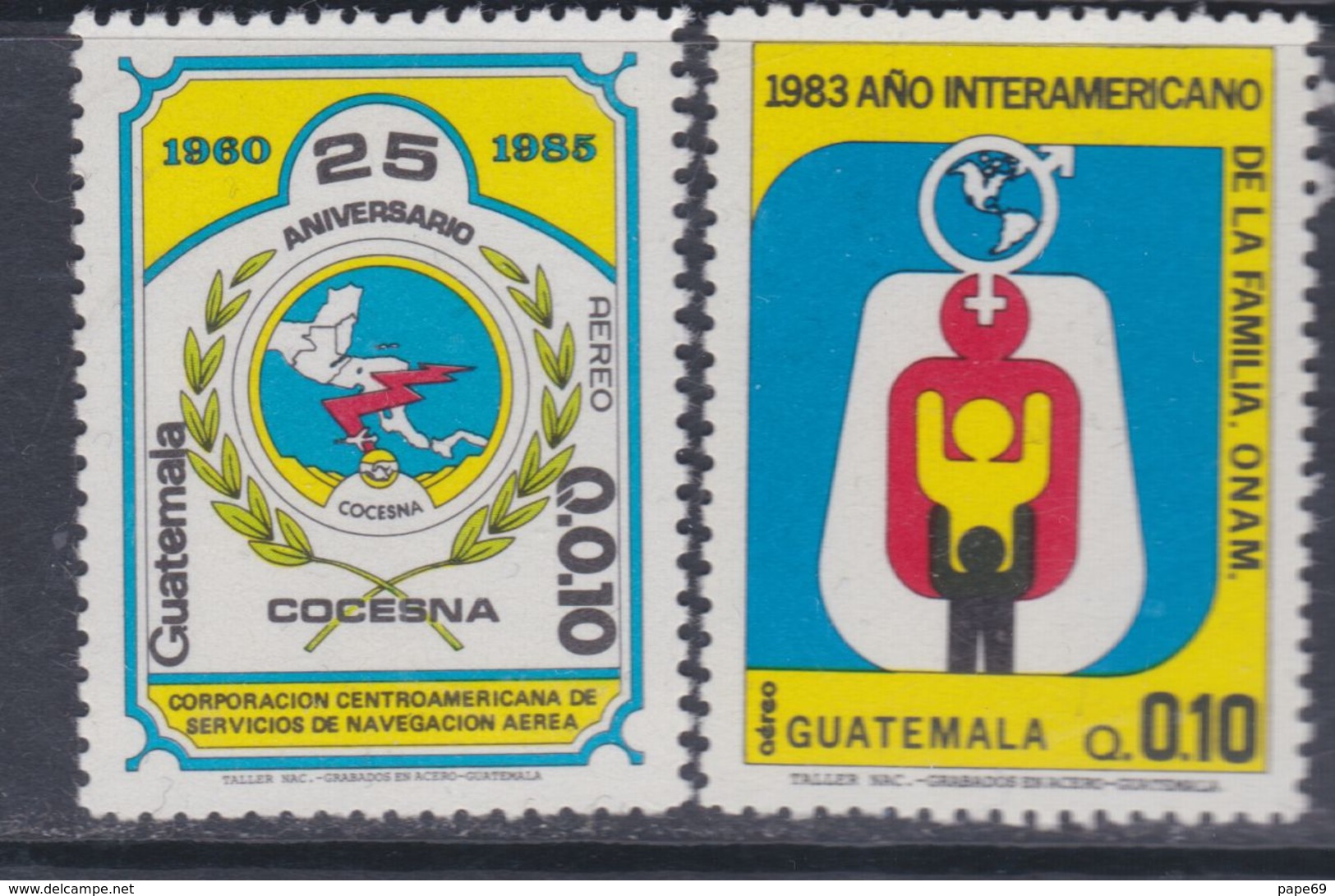 Guatemala PA N° 798 / 99 XX :  Les 2 Valeurs Sans Charnière, TB - Guatemala