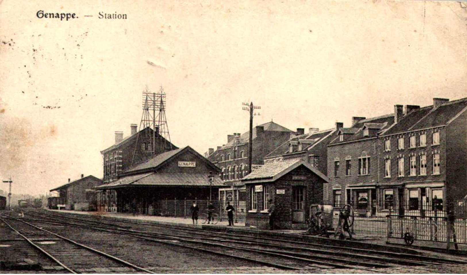 CPA GENAPPE LA STATION ( CHEMIN DE FER STATIE STATION GARE TRAIN   /LOT 3041 - Genappe