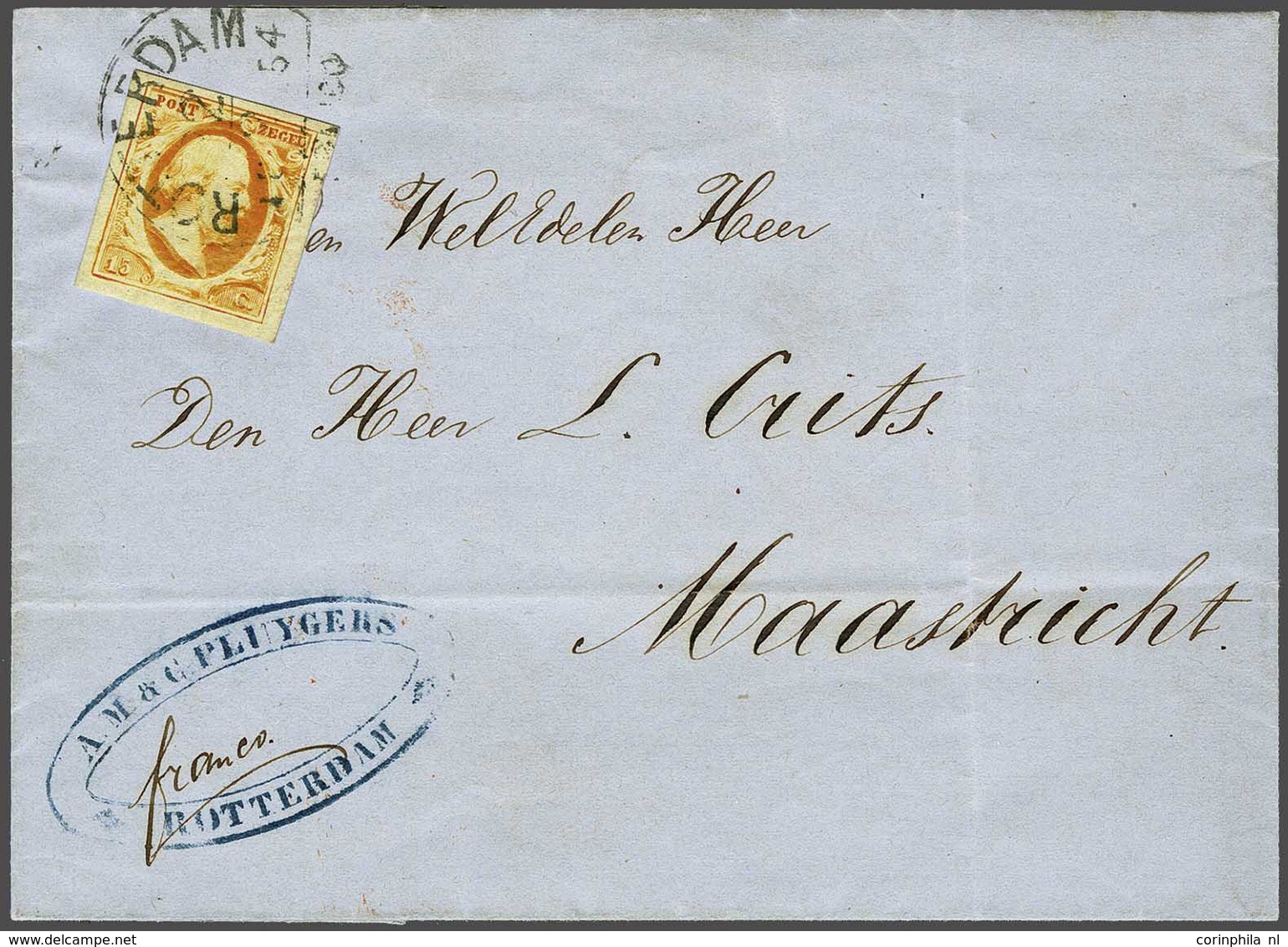 NL 1852 King William III - Autres & Non Classés