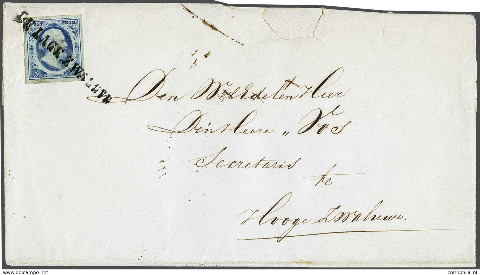 NL 1852 Oblong Stamp - Sonstige & Ohne Zuordnung