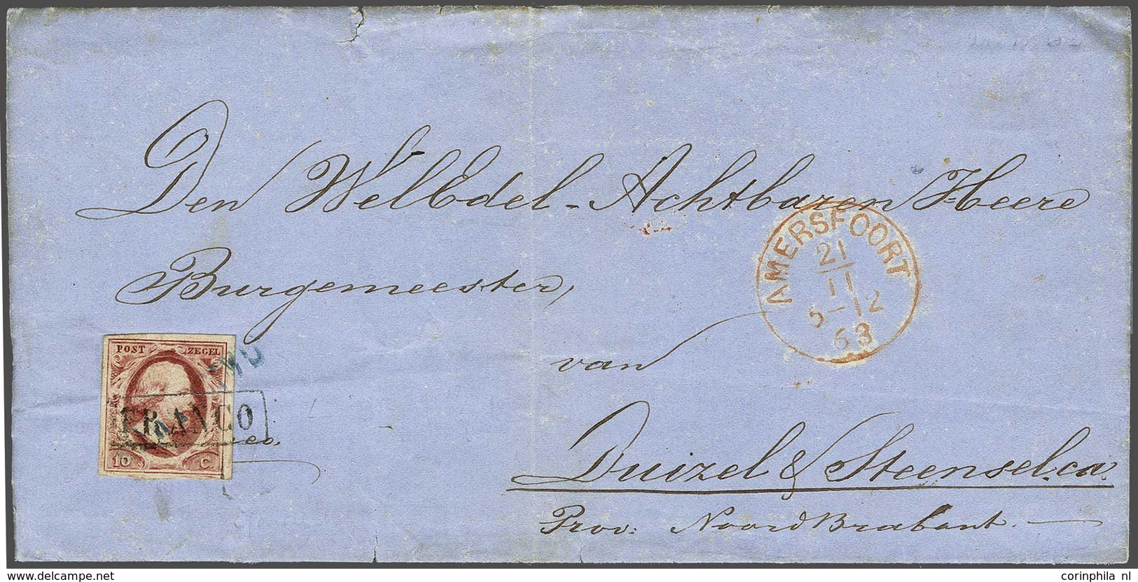 NL 1852 Oblong Stamp - Sonstige & Ohne Zuordnung