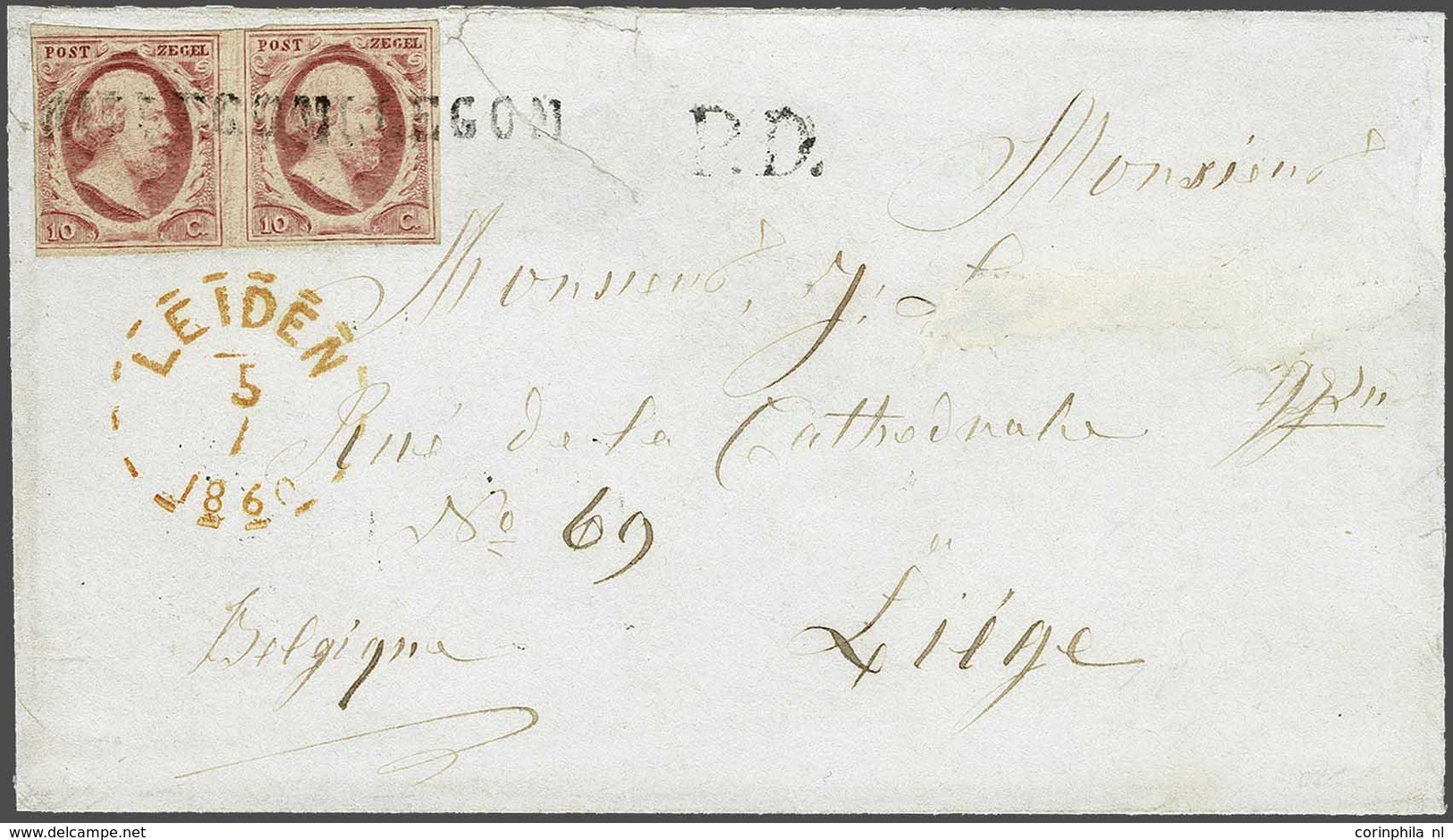 NL 1852 Oblong Stamp - Sonstige & Ohne Zuordnung
