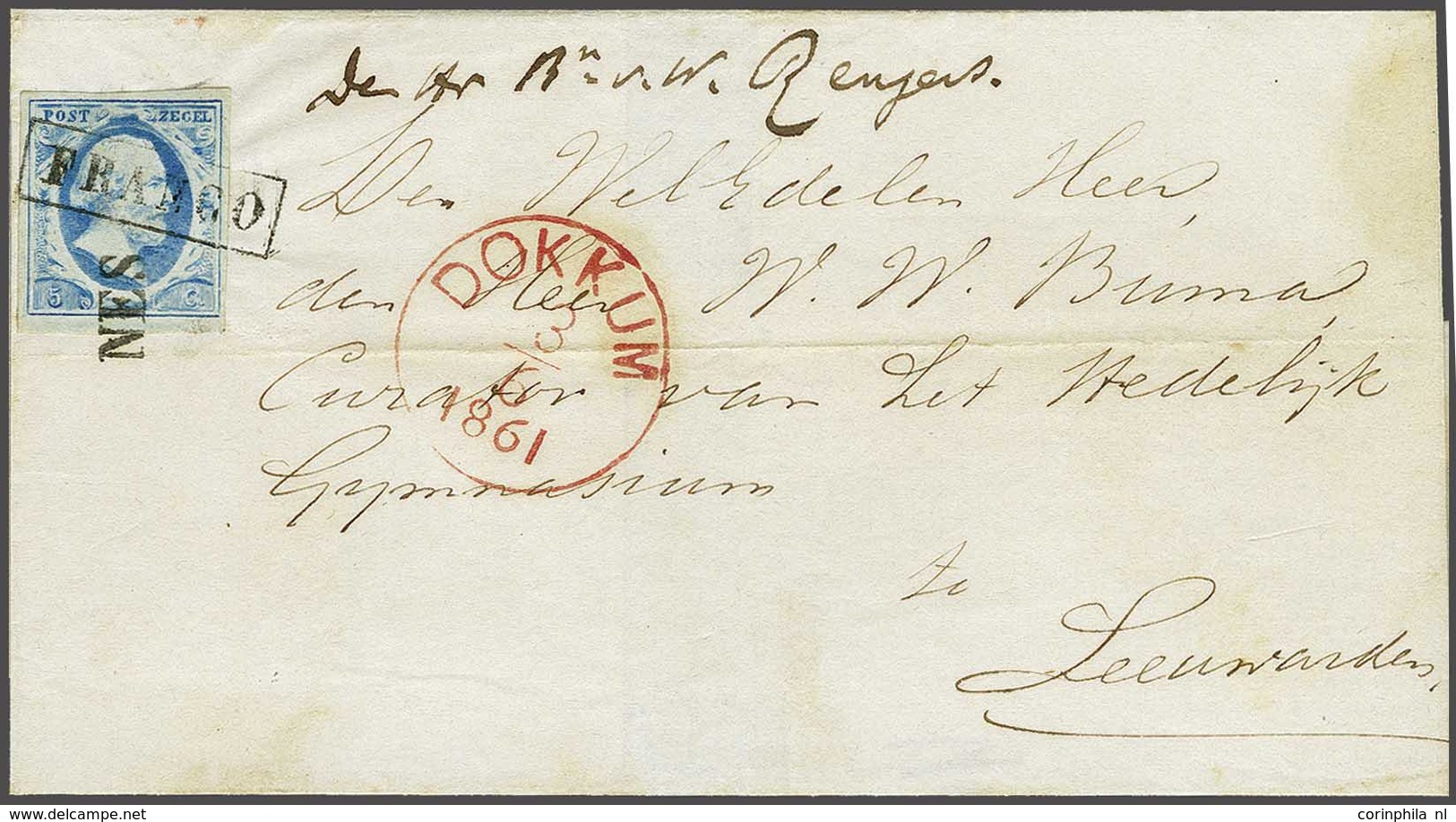 NL 1852 Oblong Stamp - Autres & Non Classés