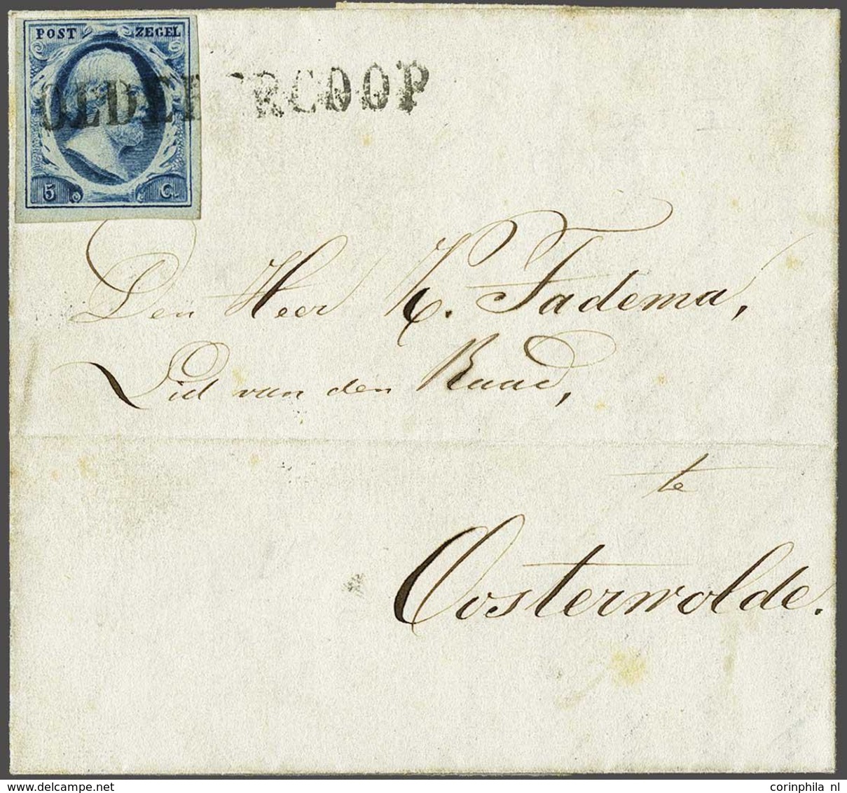 NL 1852 Oblong Stamp - Sonstige & Ohne Zuordnung