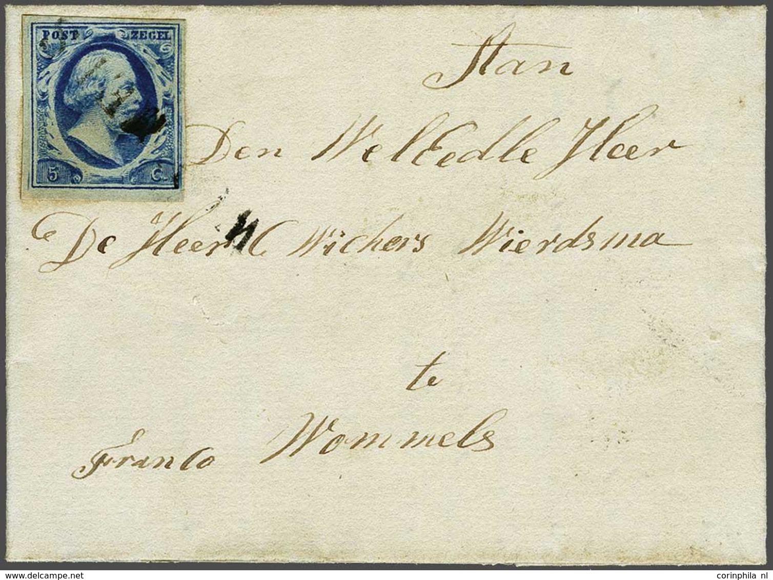 NL 1852 Oblong Stamp - Sonstige & Ohne Zuordnung