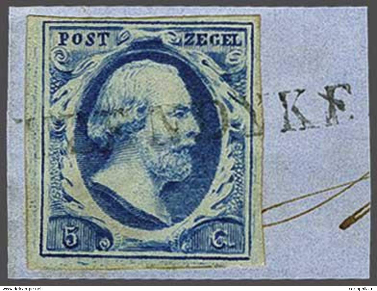 NL 1852 Oblong Stamp - Sonstige & Ohne Zuordnung