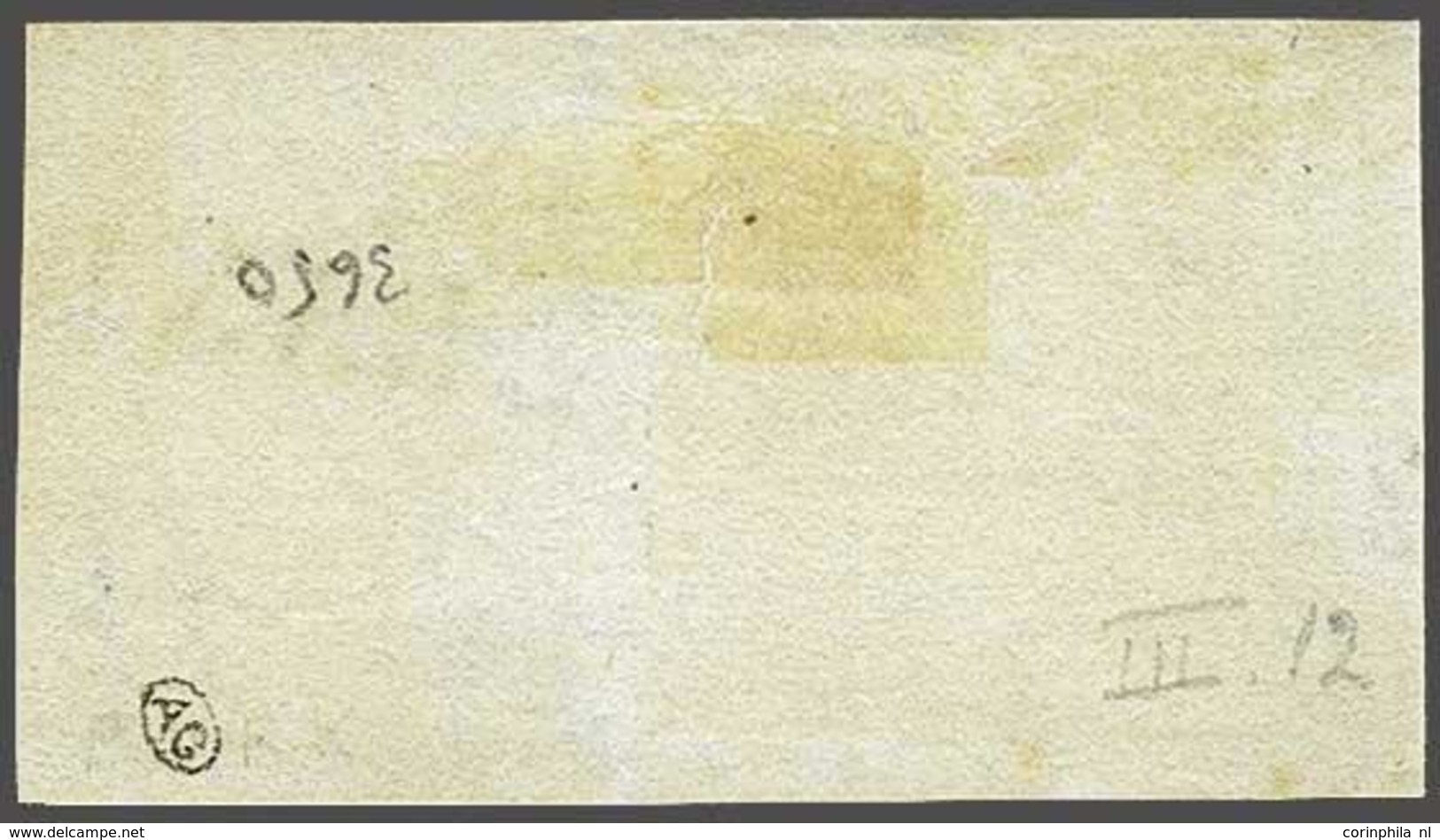 NL 1852 Oblong Stamp - Autres & Non Classés