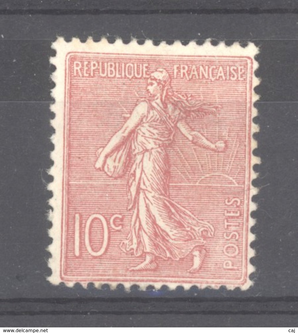 0ob  0506  -  France  :  Yv  129a  *    Type II - 1903-60 Semeuse A Righe
