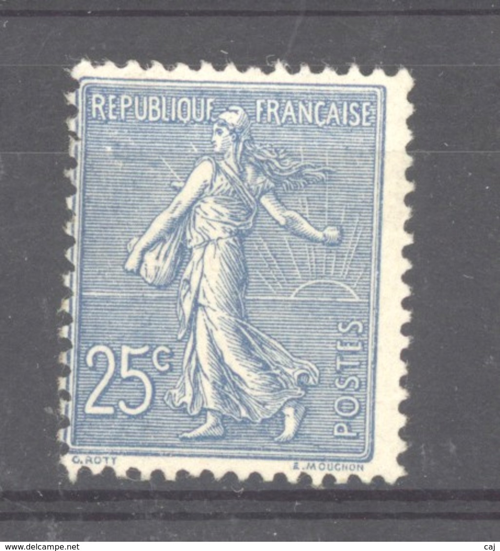 0ob  0510  -  France  :  Yv  132  * - 1903-60 Semeuse A Righe