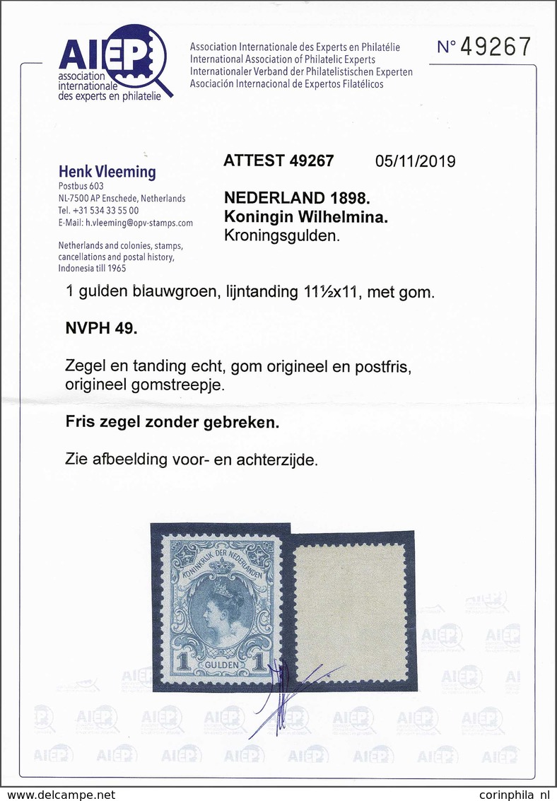 NL 1899 Numerals And Queen Wilhelmina - Sonstige & Ohne Zuordnung